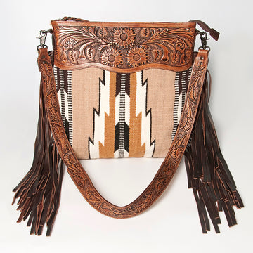 American Darling Signature Crossbody Hand Tooled Saddle Blanket Genuine Leather women bag western handbag purse